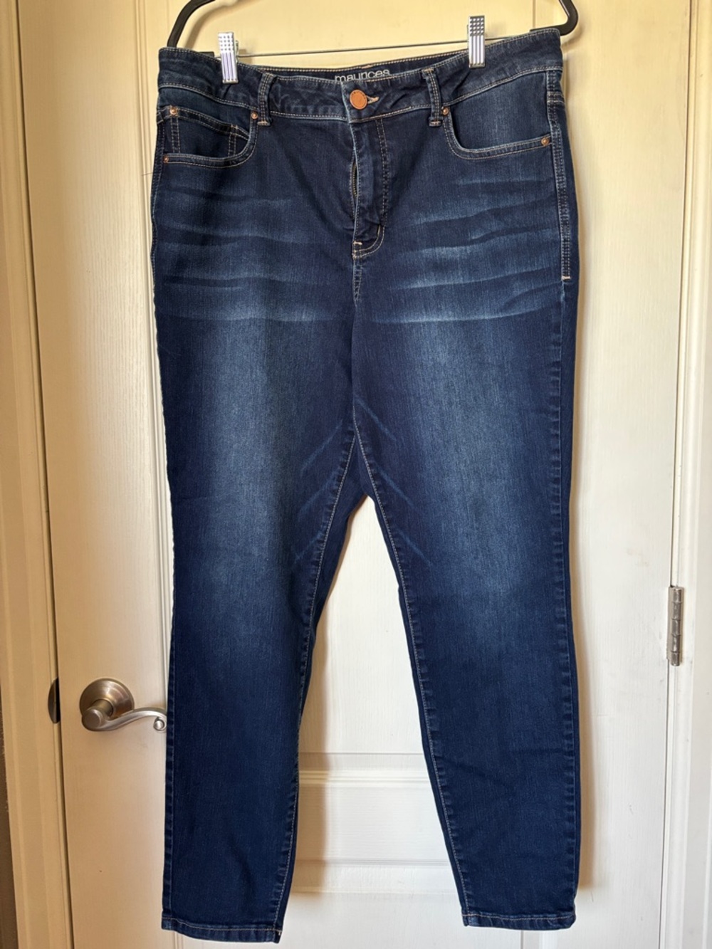 Maurices Dark Indigo Skinny Jeans